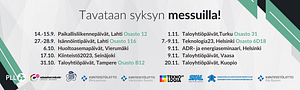 Tavataan syksyn tapahtumissa!